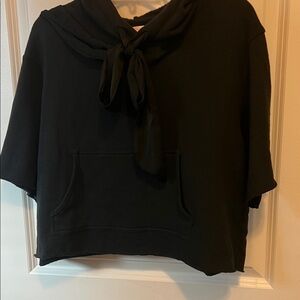 Avec Les Filles Black Hoodie Sweatshirt
Size M